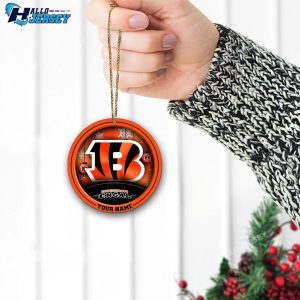 Cincinnati Bengals Circle Acrylic Custom Ornament 7