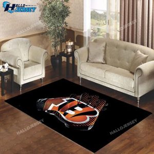 Cincinnati Bengals Gloves Area Rug