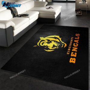 Cincinnati Bengals Gold And Area Rug