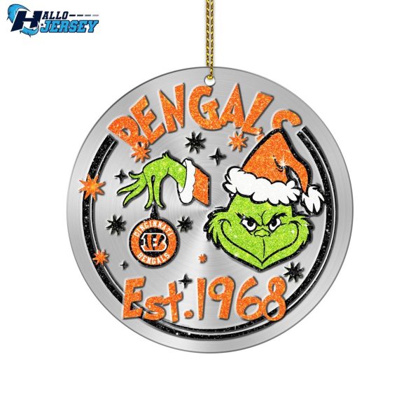 Cincinnati Bengals Grinch Ornament