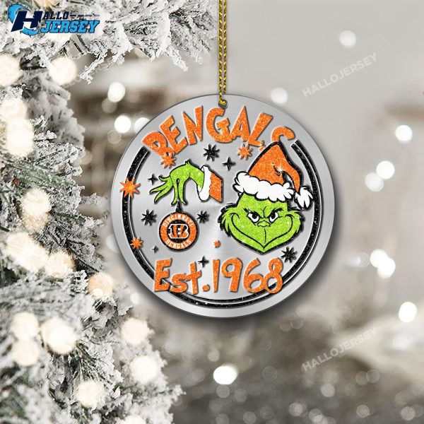 Cincinnati Bengals Grinch Ornament