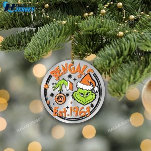 Cincinnati Bengals Grinch Ornament 5