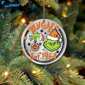 Cincinnati Bengals Grinch Ornament 6