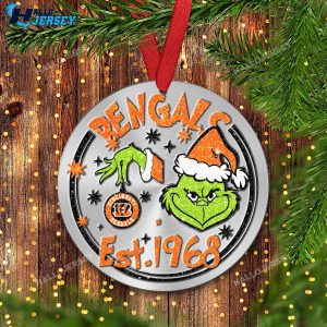 Cincinnati Bengals Grinch Ornament 8