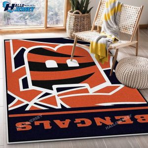 Cincinnati Bengals Logo Area Kitchen Rug