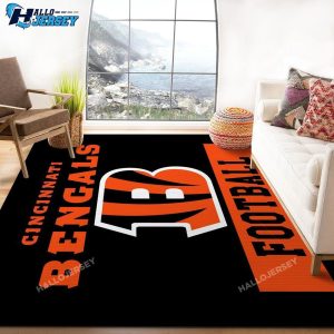 Cincinnati Bengals Logo Area Home Decor Rug