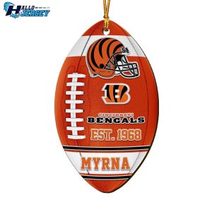 Cincinnati Bengals Personalized Your Name Sport Team Ornament