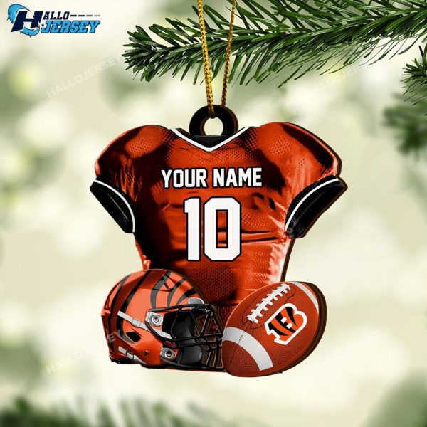 Cincinnati Bengals Piece Acrylic Custom Ornament