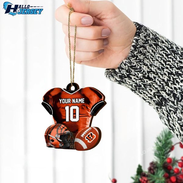 Cincinnati Bengals Piece Acrylic Custom Ornament