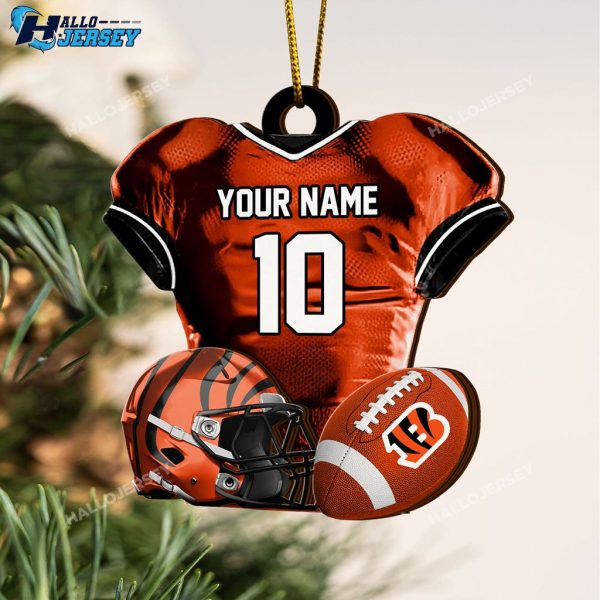 Cincinnati Bengals Piece Acrylic Custom Ornament