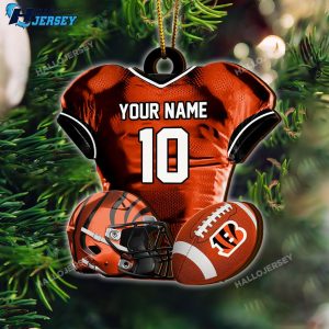 Cincinnati Bengals Piece Acrylic Custom Ornament 9