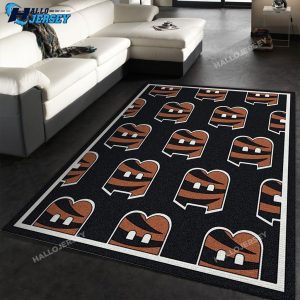 Cincinnati Bengals Repeat Logo Area Rug