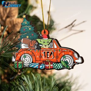 Cincinnati Bengals Sport And Baby Yoda Ornament