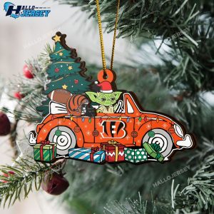 Cincinnati Bengals Sport And Baby Yoda Ornament