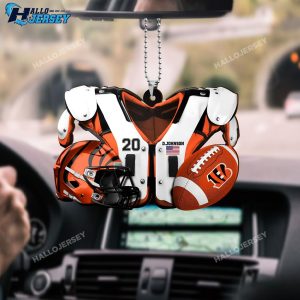 Cincinnati Bengals Sport Custom Name And Number Car Ornament