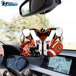 Cincinnati Bengals Sport Custom Name And Number Car Ornament