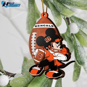 Cincinnati Bengals Sport Team And Mickey Ornament