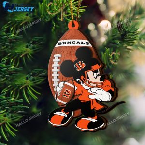 Cincinnati Bengals Sport Team And Mickey Ornament