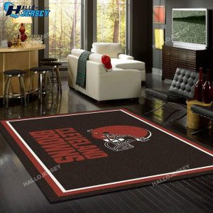 Cleveland Browns Area Carpet Rug For Living Room Rectangle Rug