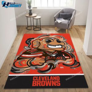 Cleveland Browns Area Carpet Living Room Rug