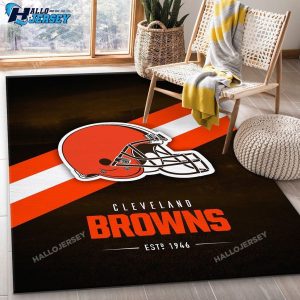 Cleveland Browns Area Football Floor Decor Rug