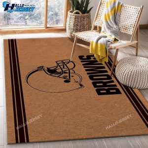 Cleveland Browns Logo Area Carpet Rug