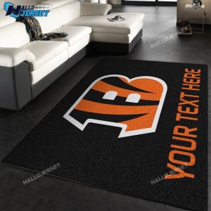 Cincinnati Bengals Personalized Accent Rug