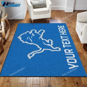 Customizable Detroit Lions Personalized Accent Rug