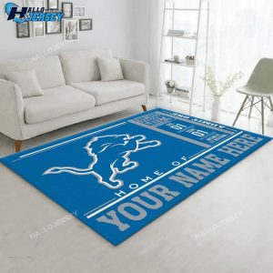 Customizable Detroit Lions Wincraft Personalized Team Logos Area Rug