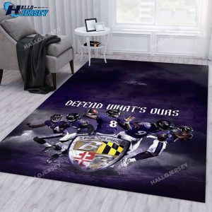 Defend Baltimore Ravens Rug For Christmas