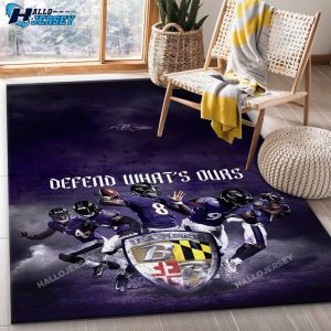 Defend Baltimore Ravens Rug For Christmas