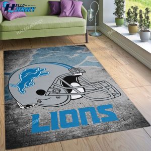 Detroit Lions Football Area Living Room Rug, Detroit Lions gifts