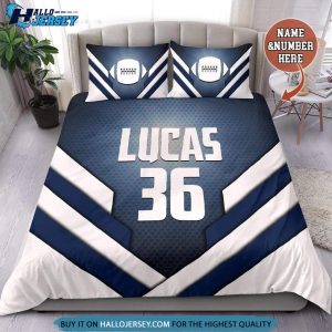 Football Glowing Personalized Custom Name Bedding Set