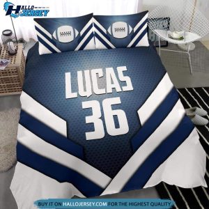 Football Glowing Personalized Custom Name Bedding Set