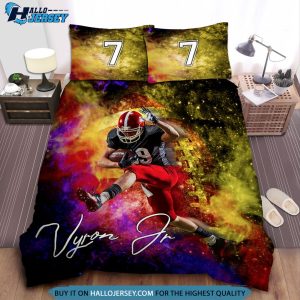 Football Player Personalized Custom Bedding Set