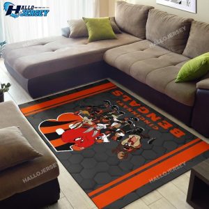 Looney Tunes Bengals Team Rug Area Football Carpet Fan Rugs