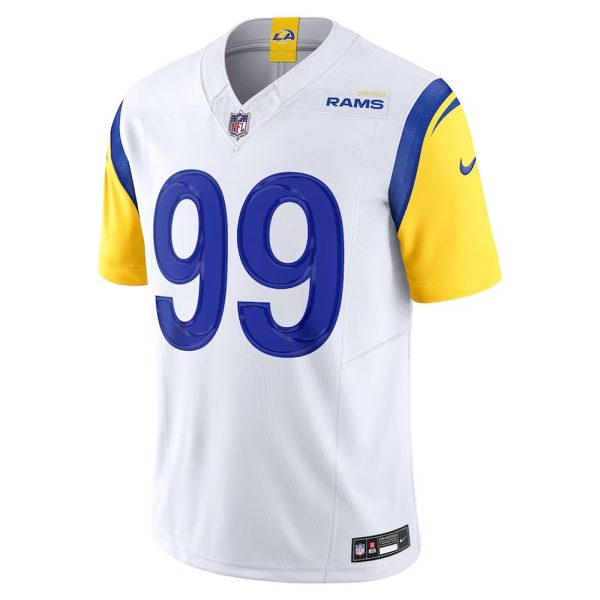 Mens Los Angeles Rams Aaron Donald Vapor F.U.S.E. Limited Jersey White