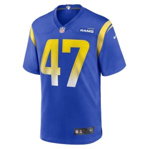 Mens Los Angeles Rams Alex Ward Home Game Jersey Royal