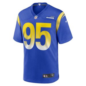 Mens Los Angeles Rams Bobby Brown III Team Game Jersey Royal