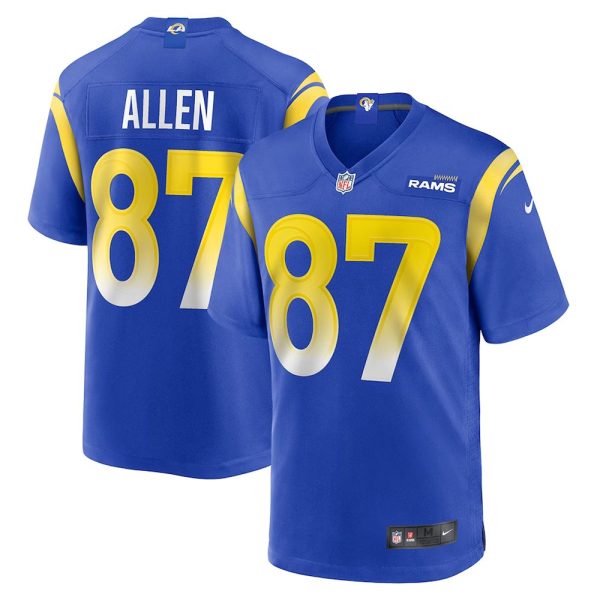 Mens Los Angeles Rams Davis Allen Home Game Jersey Royal