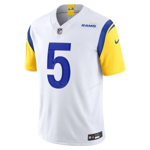 Mens Los Angeles Rams Jalen Ramsey Vapor F.U.S.E. Limited Jersey White