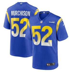 Mens Los Angeles Rams Larrell Murchison Team Game Jersey Royal