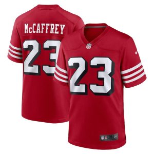 Mens San Francisco 49ers Jerseys Christian McCaffrey Alternate Game Player Scarlet