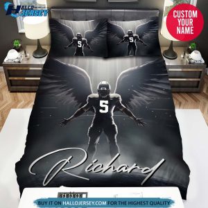 Personalized American Football Wing Bedding Set