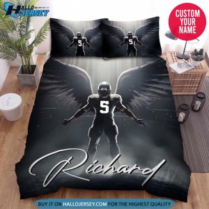 Personalized American Football Wing Bedding Set