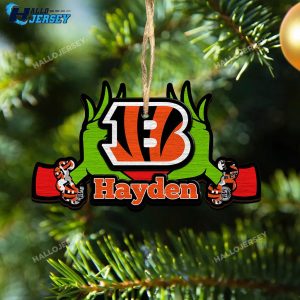 Personalized Bengals Grinch And Sport Team Ornament