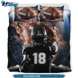 Personalized Football Player Custom Your Name And Number Bedding Set