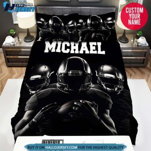 Personalized Football Players Strong Man Bedding Set