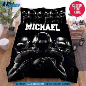 Personalized Football Players Strong Man Bedding Set