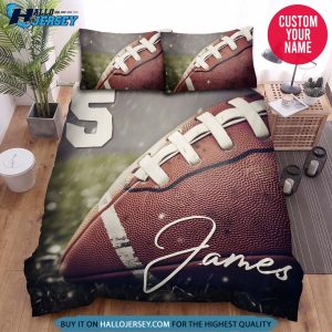 Personalized Football Vintage Bedding Set